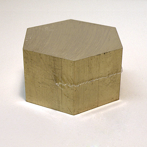 真鍮/生地 真鍮六角  30×10 対辺×長さ (mm)