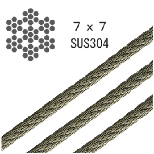 SUS7x7ワイヤー200m巻 φ1.0mm