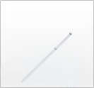 鉄/塗装 のぼりポール用打ち込み杭 ホワイト