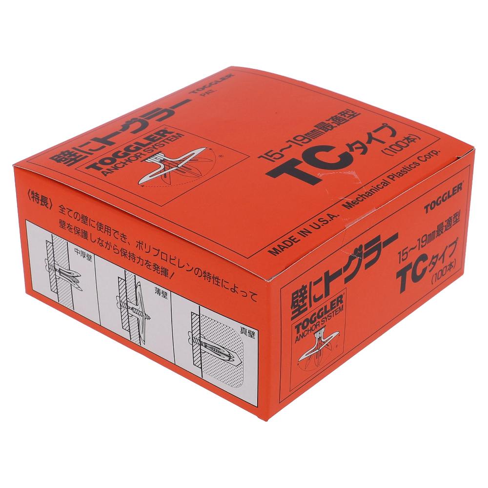 ポリプロピレン トグラー TC 適応板厚15～19mm (100本入)