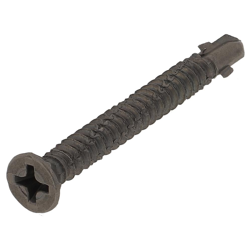 ステンレス(SUS410) パイロビス 皿リブ リーマ付 全ねじ 5X50 (400本入)