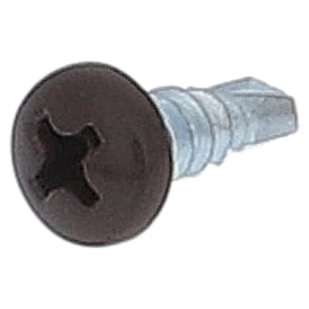 鉄/頭部塗装 ドリルビス 鍋頭 新茶 全ねじ 4X13