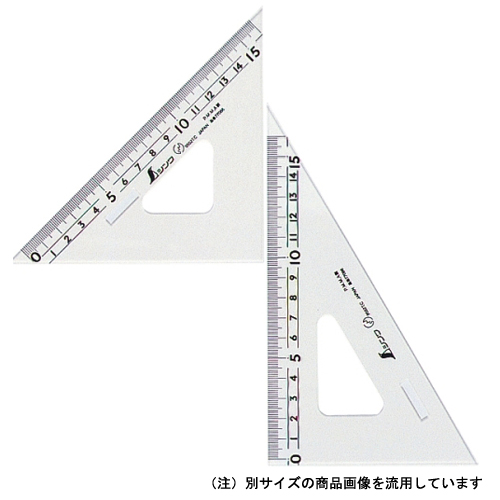シンワ 三角定規アクリル 24cm 75256