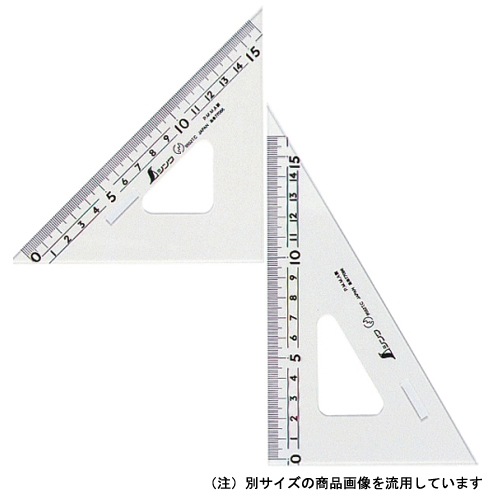 シンワ 三角定規アクリル 30cm 75264