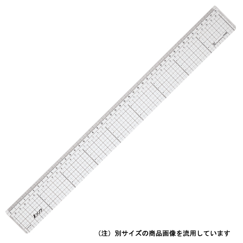 シンワ 直定規アクリル方眼目盛付 30cm 77089