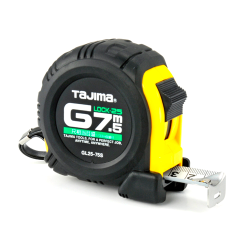 タジマ Gロック25 7.5M尺目付 GL25-75SBL