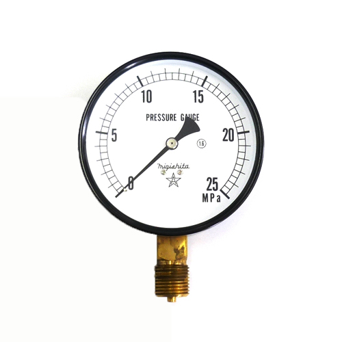 右下精器 汎用圧力計A100 G1/2 S-41 25.0MPA