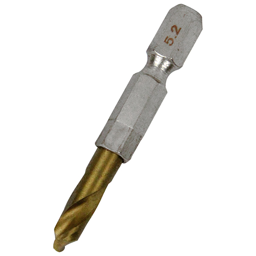 SK11 六角軸TIN鉄ドリル 極短 5.2mm