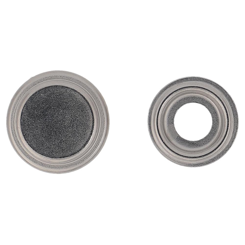 金属製のビスキャップ 12.5mm シルバー(20入り)