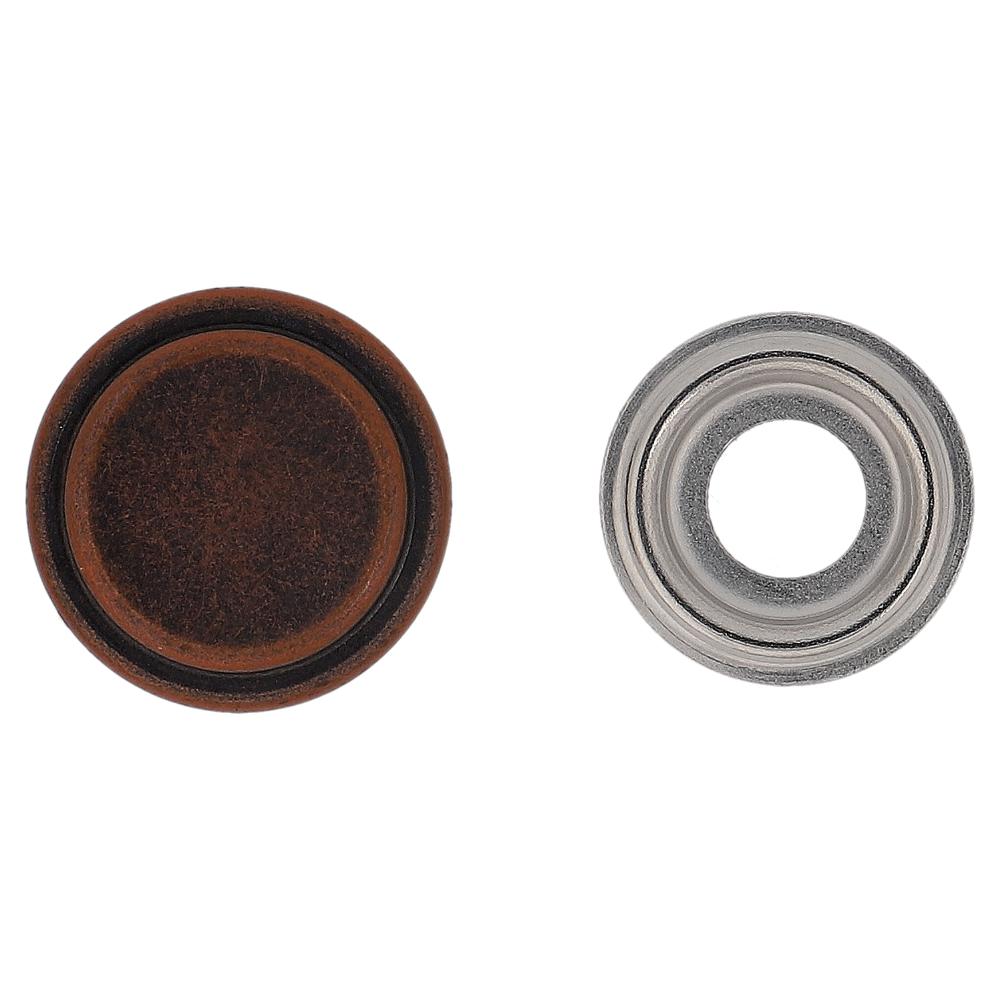 金属製のビスキャップ 12.5mm ブロンズ(20入り)