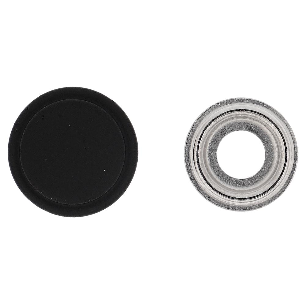 金属製のビスキャップ 12.5mm ブラック(20入り)