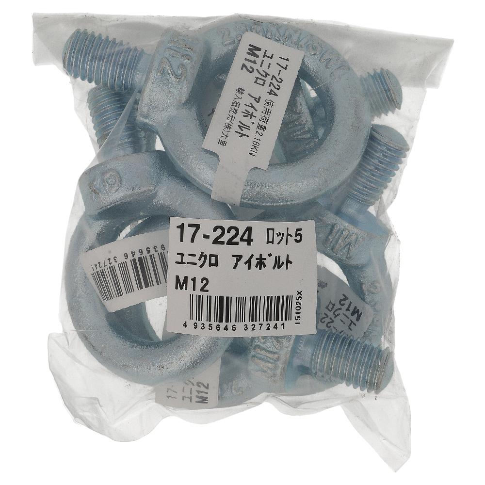 鉄/ユニクロ アイボルト M12 (5個入)