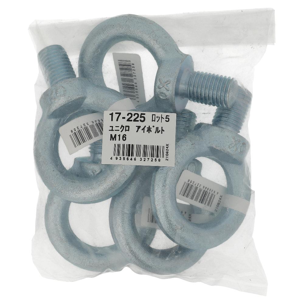 鉄/ユニクロ アイボルト M16 (5個入)
