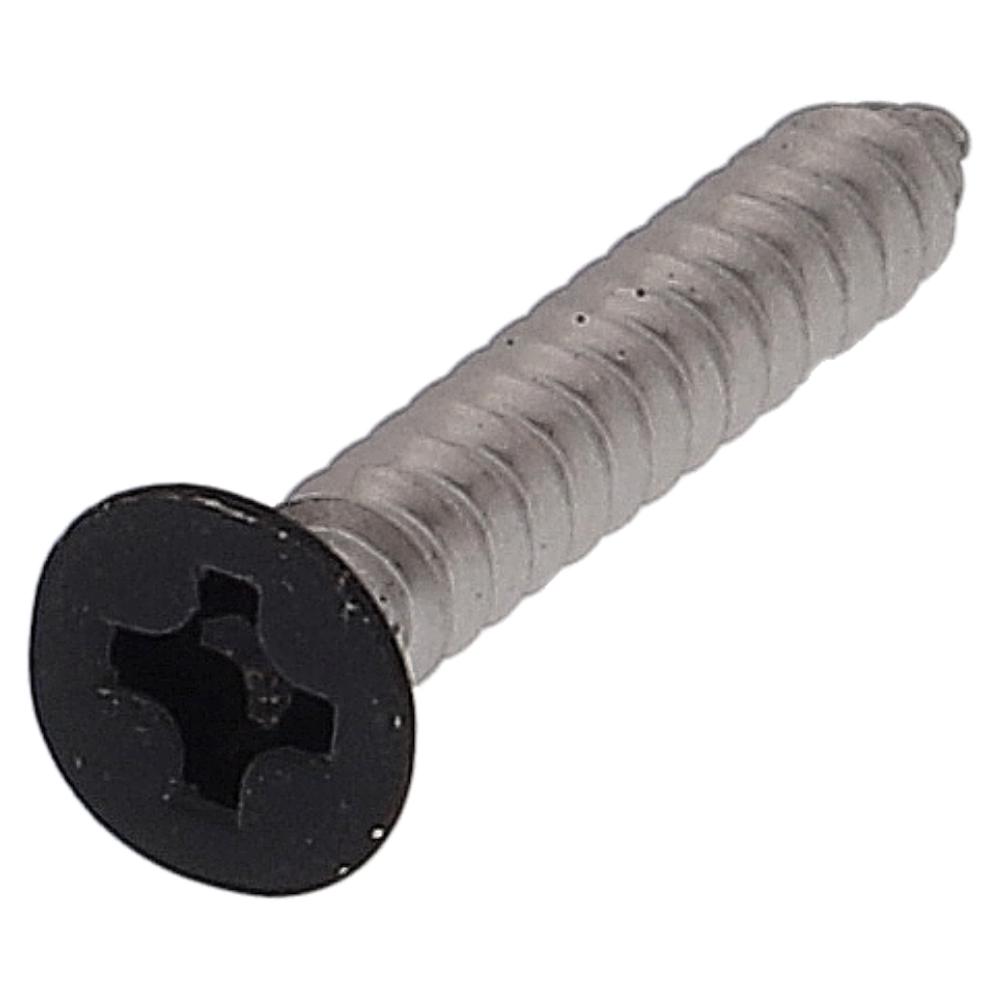 ステンレス/頭部塗装 タッピング 皿頭 黒 3X20