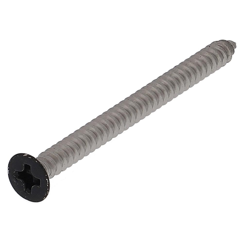 ステンレス/頭部塗装 タッピング 皿頭 黒 3X40