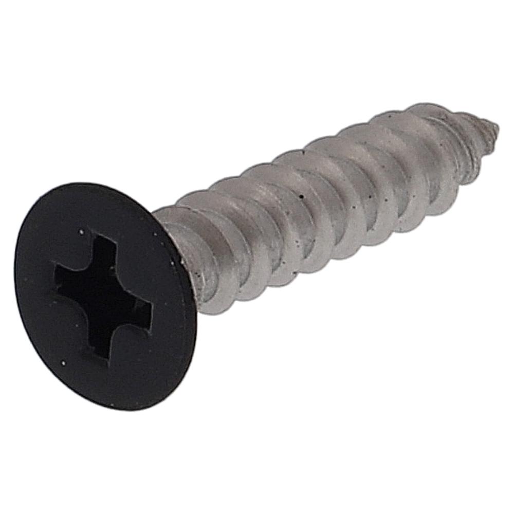 ステンレス/頭部塗装 タッピング 皿頭 黒 4X20