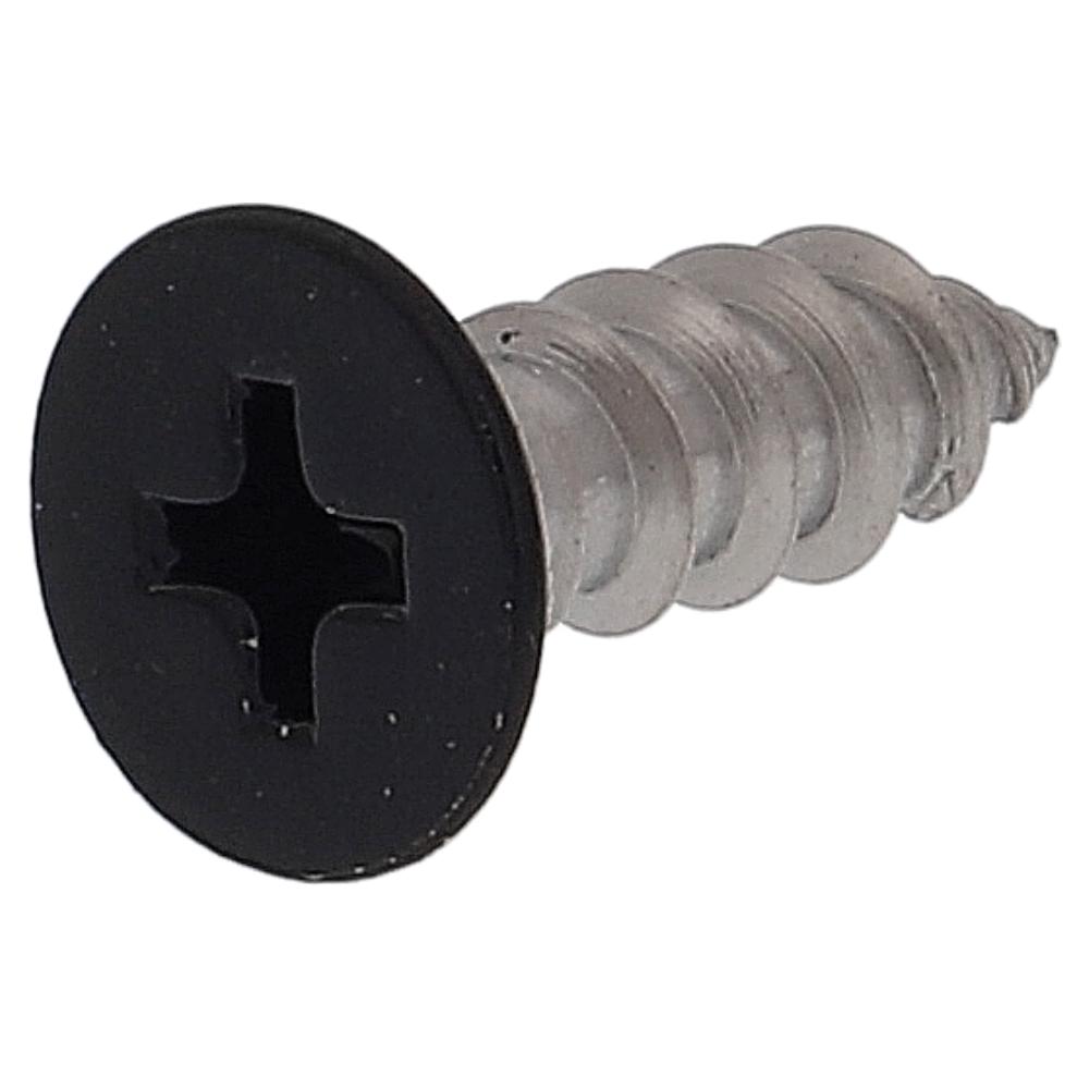 ステンレス/頭部塗装 タッピング 皿頭 黒 5X16