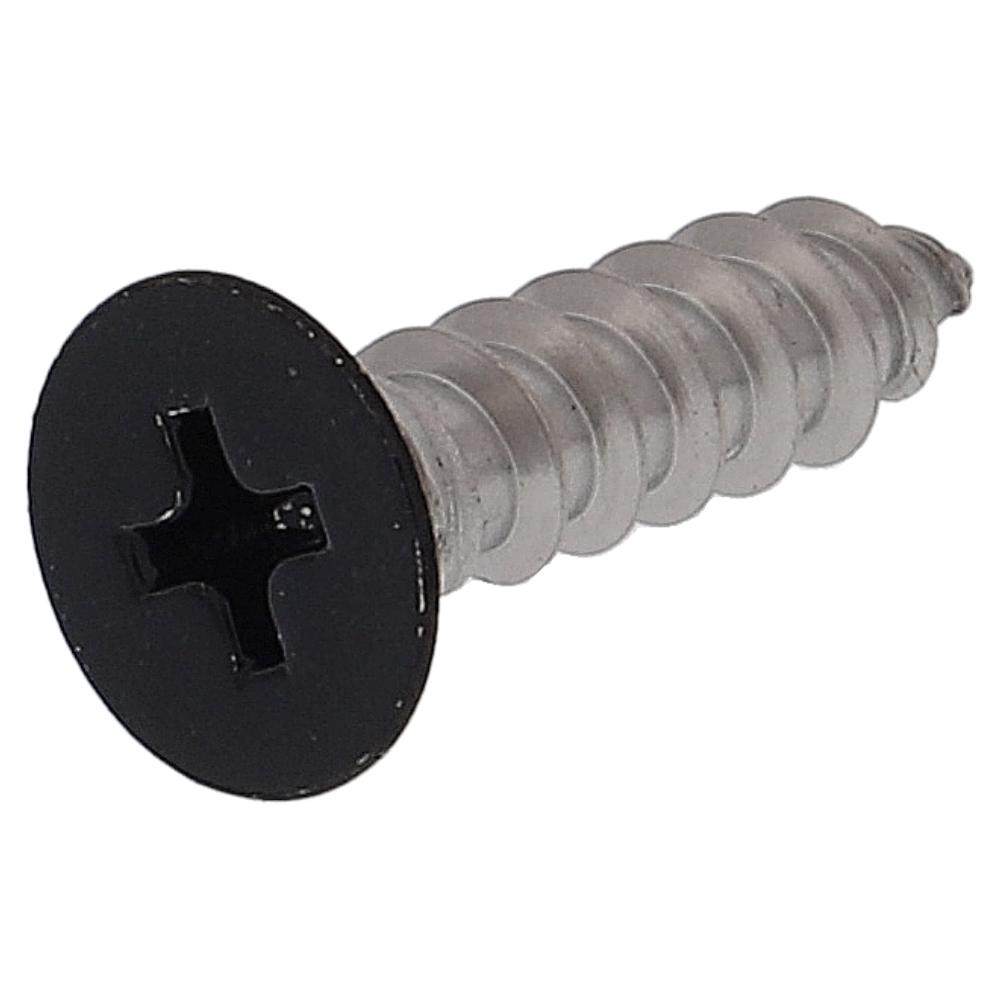 ステンレス/頭部塗装 タッピング 皿頭 黒 5X20